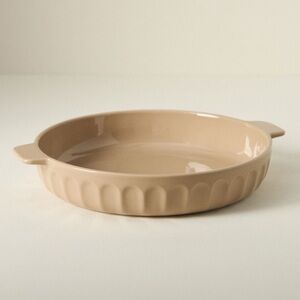 Anthropologie Pie Dish Latte Croissant Casserole Ceramic